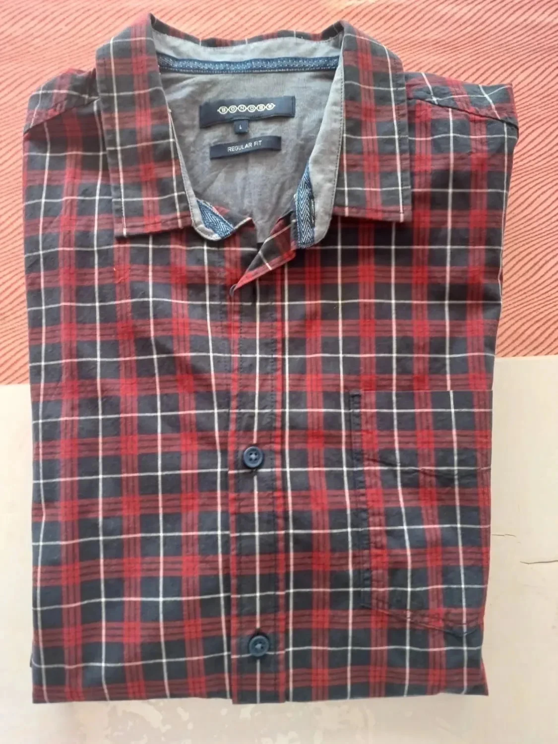 Camisa tamanho L Bonobo xadrez lenhador – photo 4